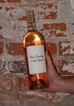 Custom Labeled Wine Bottle